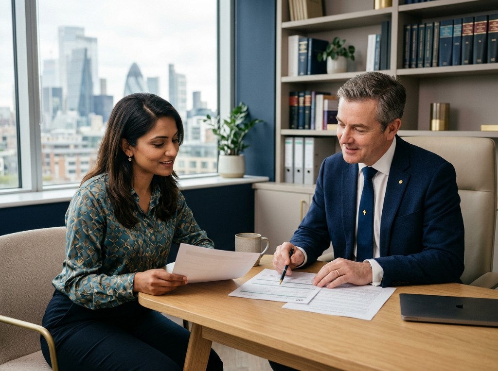 Blackstone Solicitors lawyers reviewing a client matter together